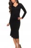 ROCHII TRICOT - Rochie tricot Lea Black