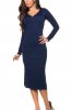 ROCHII TRICOT - Rochie tricot Lea Navi