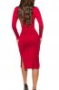 ROCHII TRICOT - Rochie tricot Lea Red