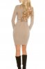ROCHII TRICOT - Rochie tricot Tiffany Cappuccino