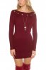 ROCHII TRICOT - Rochie tricot Bertha Bordeaux