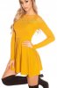 ROCHII TRICOT - Rochie tricot Andra Mustard