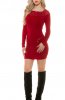 ROCHII TRICOT - Rochie tricot Ava Red