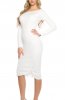 ROCHII TRICOT - Rochie tricot Calipso White