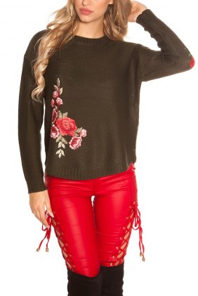 Pulover Harder Khaki din Colectia de PULOVERE / CARDIGANE
