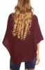 CARDIGANE / PONCHO - Poncho Athena Bordeaux