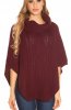 CARDIGANE / PONCHO - Poncho Athena Bordeaux
