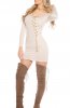 ROCHII TRICOT - Rochie tricot Ada Beige
