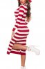 ROCHII TRICOT - Rochie tricot Noemi White-Red