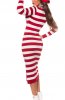 ROCHII TRICOT - Rochie tricot Noemi White-Red