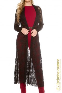 Cardigan dantela Amalia Black - Magazin online haine de dama Fashion