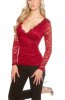 BLUZE - Bluza Alyza Bordeaux