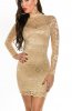 SCOASE DIN STOC - Rochie dantela Letycia Champagne