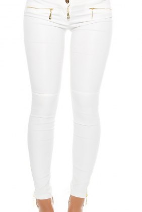 Pantaloni Aspen White din Colectia de PANTALONI / BLUGI