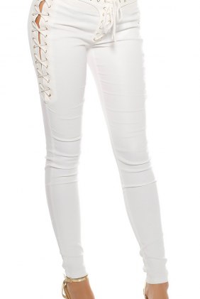 Pantaloni Amber White din Colectia de PANTALONI / BLUGI