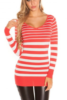 Pulover Rielyn Coral din Colectia de PULOVERE / CARDIGANE