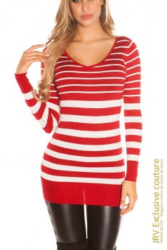 Pulover Rielyn Red - Magazin online haine de dama Fashion