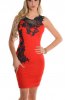ROCHII ELEGANTE - Rochie eleganta cu broderie Rochelle Red