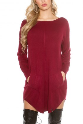 Pulover Talyah Bordeaux din Colectia de PULOVERE / CARDIGANE