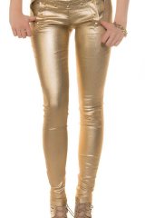 Pantaloni Karmen Gold - Magazin online haine de dama Fashion