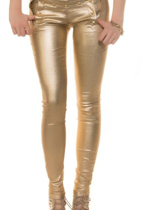 Pantaloni Karmen Gold din Colectia de PANTALONI / BLUGI