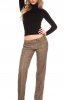 PANTALONI / BLUGI - Pantaloni Delya Brown-Silver