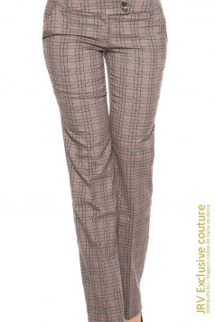 Pantaloni Delya Grey-Fuchsia - Magazin online haine de dama Fashion