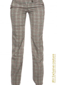 Pantaloni Delya Grey-Turquoise - Magazin online haine de dama Fashion