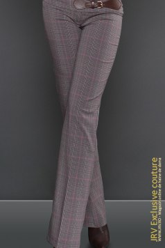 Pantaloni Janette Grey-Black - Magazin online haine de dama Fashion