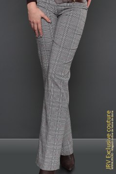 Pantaloni Janette Black-White - Magazin online haine de dama Fashion
