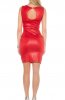 ROCHII ELEGANTE - Rochie eleganta cu efect metalizat Anemona Red