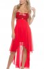 ROCHII ELEGANTE - Rochie eleganta cu voal si paiete Athalya Red