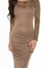 ROCHII ELEGANTE - Rochie dantela Alma Cappuccino