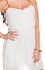 SCOASE DIN STOC - Rochie plisata Erika White