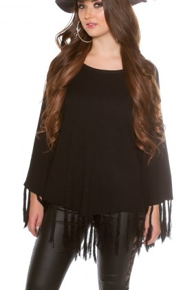 Poncho Cara Black din Colectia de CARDIGANE / PONCHO