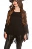 CARDIGANE / PONCHO - Poncho Cara Black
