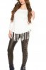 CARDIGANE / PONCHO - Poncho Cara White