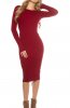 ROCHII TRICOT - Rochie tricot Alaya Bordeaux