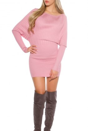 Rochie tricot Edith Pink din Colectia de ROCHII TRICOT