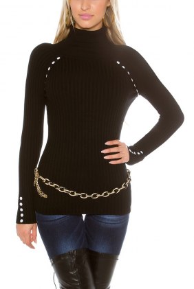 Pulover Tayla Black din Colectia de PULOVERE / CARDIGANE
