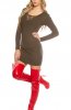 ROCHII TRICOT - Rochie tricot Emma Khaki