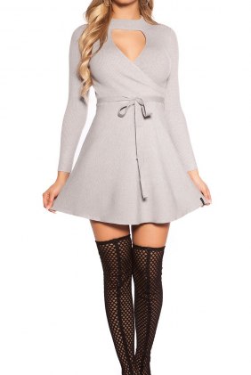 Rochie tricot Daka Grey din Colectia de ROCHII TRICOT