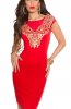 ROCHII ELEGANTE - Rochie eleganta cu broderie Latya Red