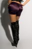 PANTALONI SCURTI - Pantaloni Glitter Purple