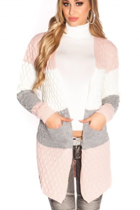 Cardigan Indyra Pink din Colectia de CARDIGANE / PONCHO