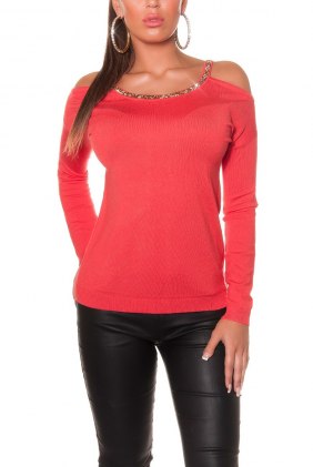 Pulover Ava Coral din Colectia de PULOVERE / CARDIGANE