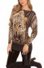 PULOVERE / CARDIGANE - Pulover Leo Print Beige