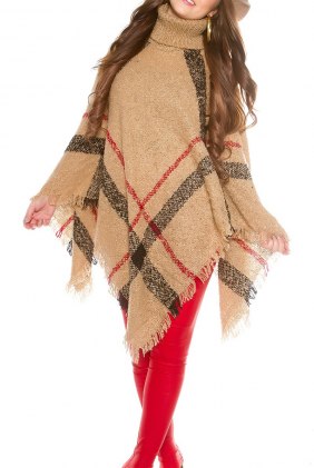 Poncho Kora Cappuccino din Colectia de CARDIGANE / PONCHO