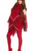 CARDIGANE / PONCHO - Poncho Kora Red