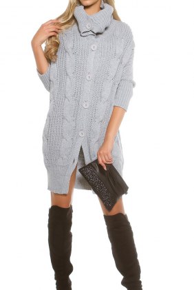 Cardigan Molly Grey Marime L/XL din Colectia de PULOVERE / CARDIGANE